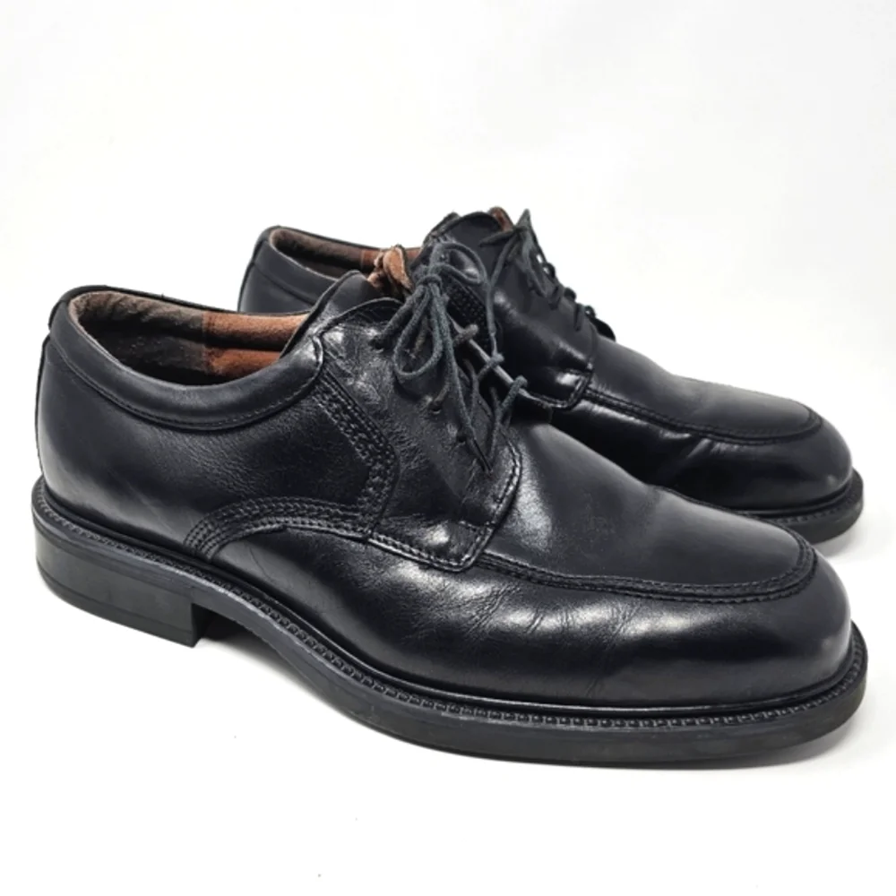 Bill Blass Black Leather Oxford Mens Size 11 Shoes‎ Lace Up